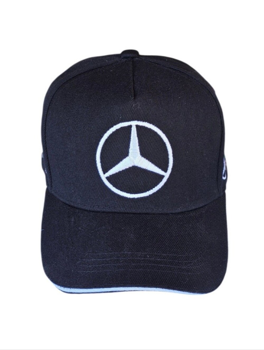 Mercedes AMG Petronas Black Baseball Cap with White Logo